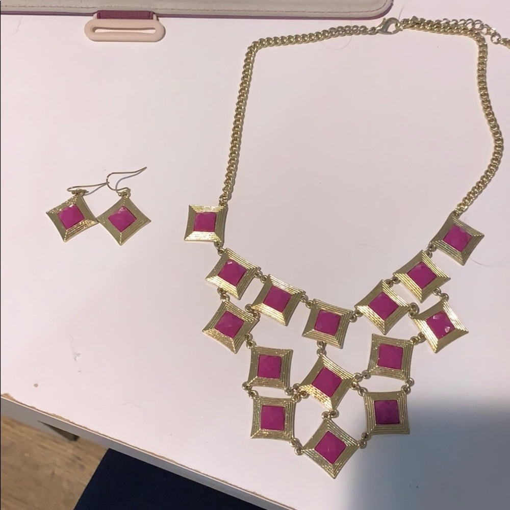 Earrings and Matching Necklace